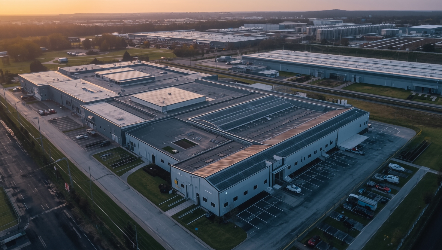 Üretim Fabrikası Kuşbakışı